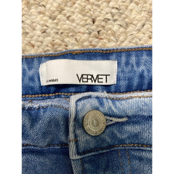 31 Vervet High-Rise Skinny Distressed Raw Hem Light Wash - Picture 6 of 7